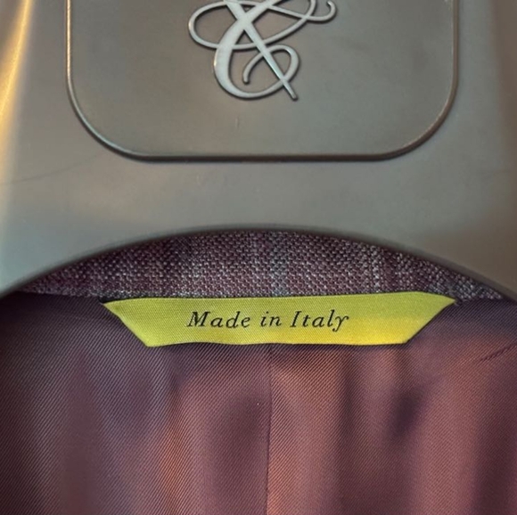 (NWT) CANALI Kei Glen Plaid Sport Jacket - US 48L, Red - Picture 4 of 8